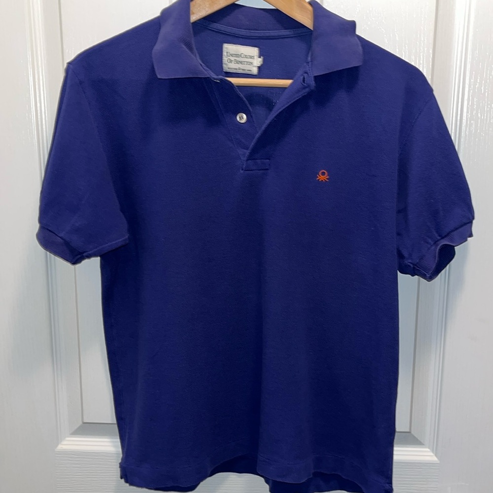 United Colors of Benetton Purple Polo Shirt